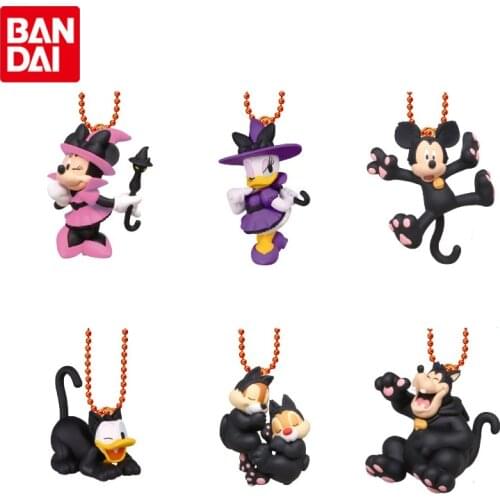 Bandai Genuine Gashapon Disney Donald Duck Duck Chip Daisy Duck Anime Action Figures Halloween Keychain Pendant Gacha Toys