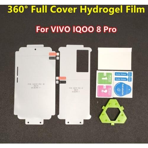 360° Full Body Coverage Hydrogel Film For VIVO IQOO 8 Pro Screen Protectors For VIVO IQOO8 Pro TPU Film Curved Fit Not Glass