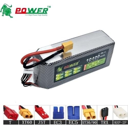 Lion Power 22.2v 10400maH 45C Lipo Batterry For RC Drones Cars Boat Quodcopter Spare Part 6s 10000mah 22.2v Rechargeable battery