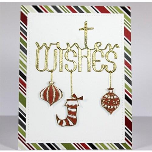 Good Word "wintertime Wishes" Metal Cutting Dies Stencils For DIY Scrapbooking Album Paper Cards Craft Embossing Decor 2018 New