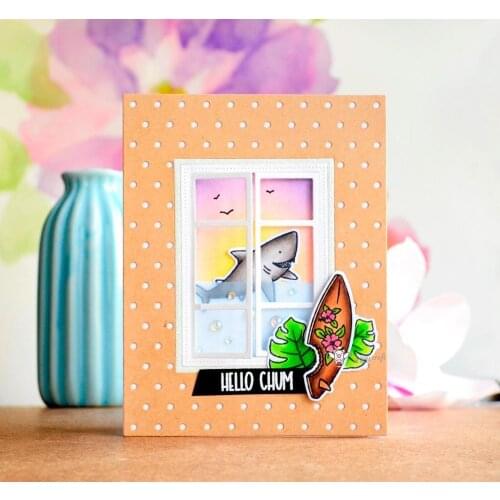 Mmao Crafts Metal Steel Cutting Dies New Round hole frame Stencil For DIY Scrapbooking Paper/photo Cards Embossing Dies