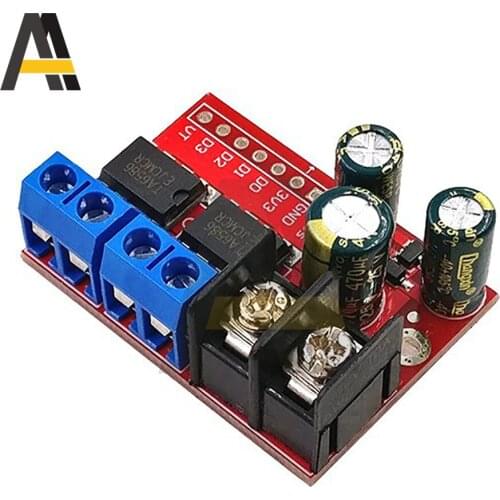 5A Dual DC 3V-14V Motor Drive Module Remote Control Voltage Reverse PWM Speed Regulation Double H Bridge Super