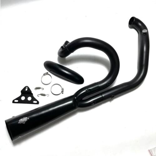 Motorcycle Black exhaust ducts are used for night Luther muscle Willard