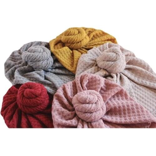 2021 New Baby Hat Cute Donuts Baby Girl Hat Soft Cotton knitted Baby Turban Beanie Newborn Infant Baby Cap Bonnet