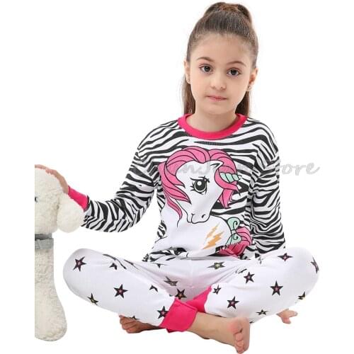 Girl Pajama for 2-8Years Kids Animal Cartoon Baby Sleepwear Homewear Unicorn Pajamas for Girls Toddler Pajamas Pyjamas Kid