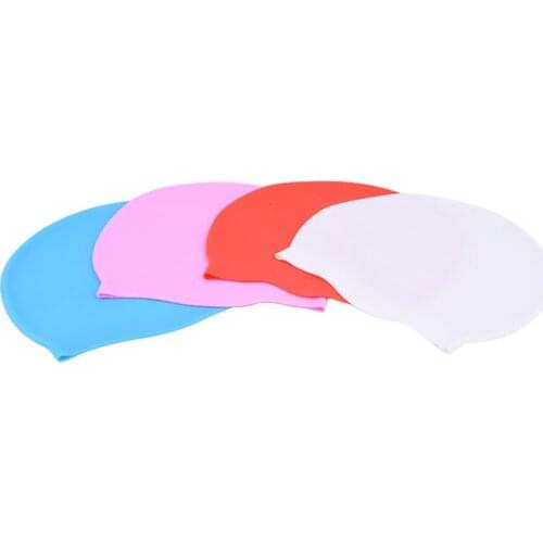 Swim Caps Ear Protection Adult Child Silicone Swimming Pool Latex Hats Sute Swim Cap for Girl Diving Accessories