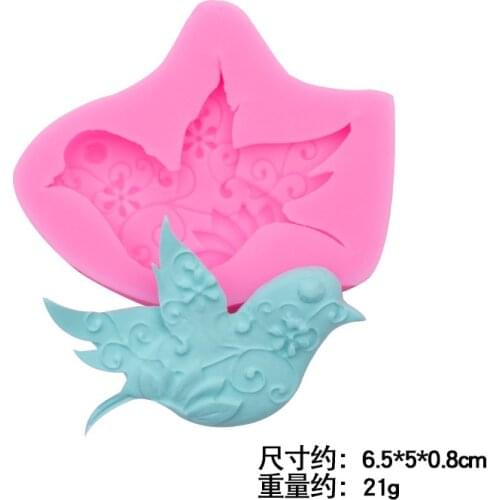 Silicone Fondant Chocolate Resin Mold Pigeon 3D DIY Glue Mold Soap Tools Kitchen Baking Accessories Hotsale