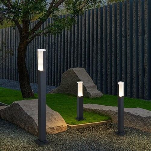 SAROK Modern LED Lawn Light Aluminum 220V 110V Waterproof IP56 Lawn Lamp Creative Decoration For Garden Villa Duplex Park