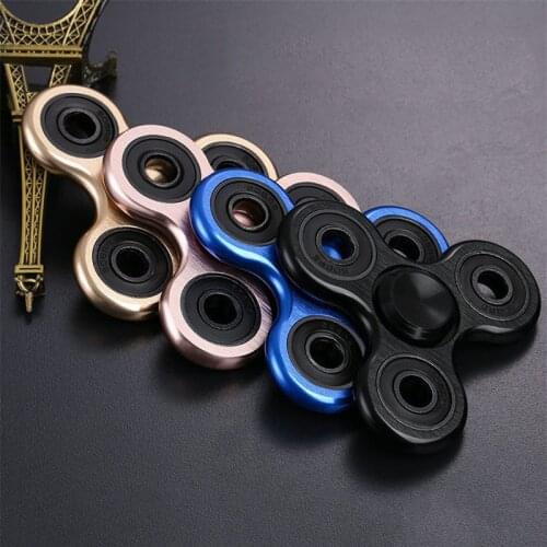 Aluminum Alloy Fidget Spinner R188 Smooth Mute Bearing Metal Wire Drawing Process Stress Relief Hand Spinner for Adult Children