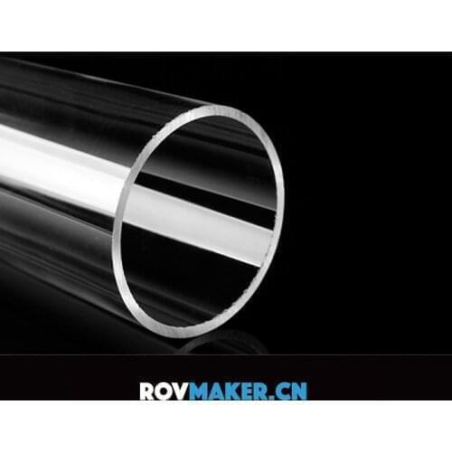 Plexiglass acrylic tube PMMA tube sealed cabin tube length 300MM For Underwater Robot Remote Operated Vehic