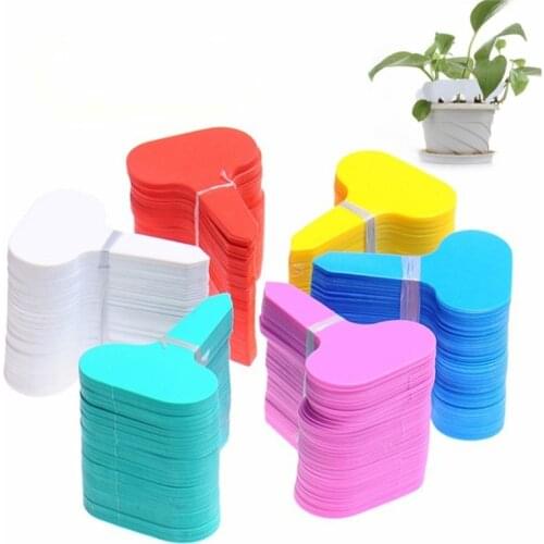 Colorful Plant Markers Garden Bonsai Succulent Seedings Tags Sign PVC Gardening Labels Stake on Soil Paint Sticks 5/50PCS