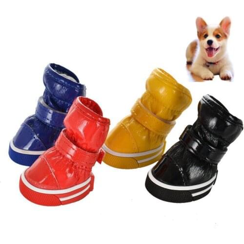 Winter Pet Dog Shoes For Small Dogs Warm Pet Shoes Waterproof Dog Snow Boots Chihuahua Yorkie Shoes Pet Product HOT SALE
