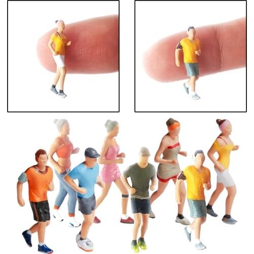 1:87 HO Resin Figures Doll for Street Scene Train Model Decor Figure Statue