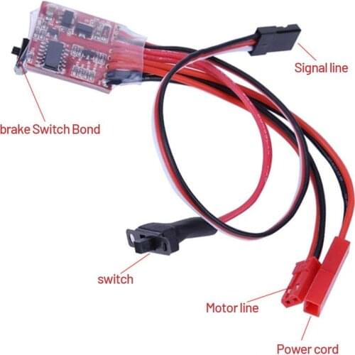 10A 20A 30A ESC Motor Speed RC ESC 2KHz Forward Reverse Brush Brake RC 2S for Controller Boat Car Prototank Top Regulator