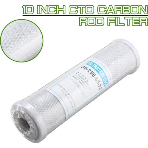 10 inch CTO carbon rod filter for purifier Replacement activated carbon Universal filter element for household water purifier