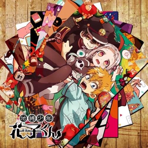 10 PCS/LOT Anime Toilet-Bound Hanako-kun Yugi Amane Nene Poster Stickers Toys 10 Comic Wall Pictures for Colletion Size 42x29 CM