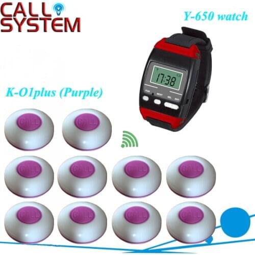 Restaurant Waiter Caller System 10 pieces Waiter Call Bell Button 1 piece New Wrist Watch