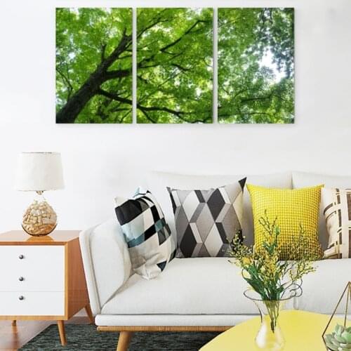 3 Pieces Natural Scenery Canvas Wall Art Posters Personalized Photo 3D Printing for Living Room Office Home Decoration No Frame
