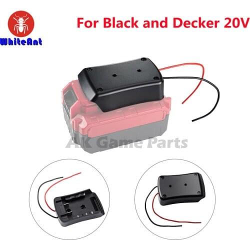 DIY Battery Adapter For Black and Decker 20V Lithium-Ion Battery Tool Converter With Cable 12 Gauge 55.6A Converted Accessory
