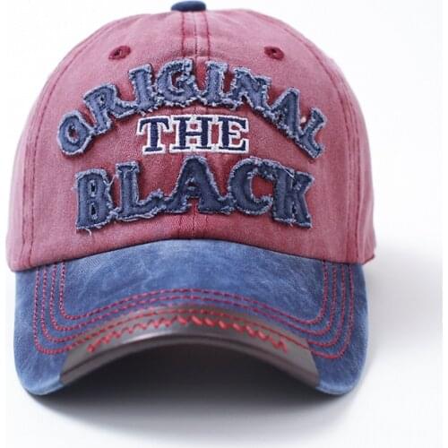 Doitbest 2020 washed cotton baseball cap hat for women men mom dad hat black letters Retro cowboy outdoor sports caps snapback