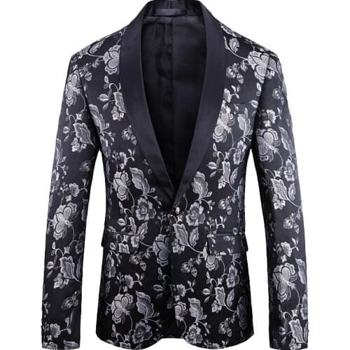 Blazers men Big yards] men of new fund of 2019 autumn winters cross-border electricity business suit dress D219-1918 - P195