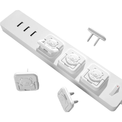 Children Anti-electric Plastic Safety Lock Protection Socket Revolving Cover Round Children Anti-electric Protection Socket