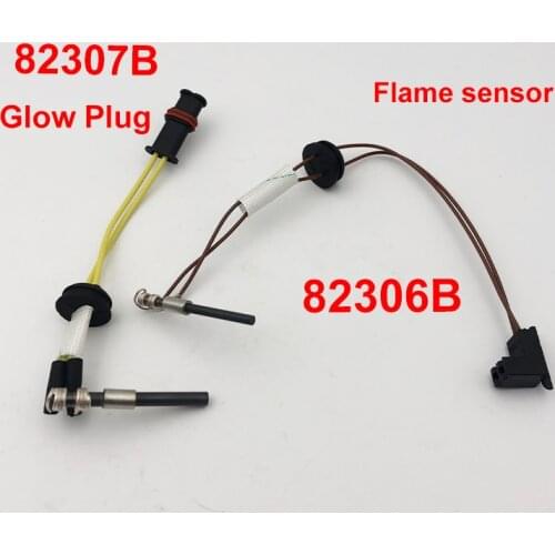 Caravan Motorhome Diesel Parking Heater 1pcs Glow Plug 82307B + 1pcs Flame Sensor 82306B For Webasto Air Top 2000 24V