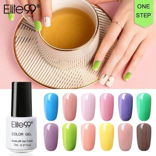 Elite99 Nail Art Design Manicure 7ML One Step Gel Polish Soak Off Enamel Gel Polish UV Gel Nail Polish Lacquer Varnish Easy Use