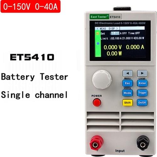 ET5410 Professional Dc Electronic Load Programmable Digital Control Battery capacity tester Electronic Loads 400W 150V 40A