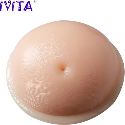 IVITA 1850g Silicone-Belly Drag Queen Artificial Silicon Crossdresser Fake Pregnant 5~7 Months Halloween Gestante Transvestite