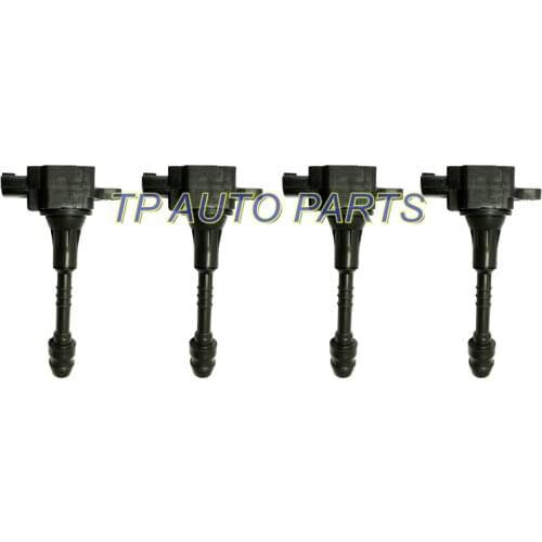 4 PCS Ignition Coil For 2001-2006 Ni-ssan Sentra 1.8 Almera N16 Primera P11 OEM 22448-6N015 AIC-4004G 224486N015