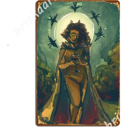 Queen Of Cups Metal Signs Club Bar Painting Décor Club Home Customize Tin sign Posters