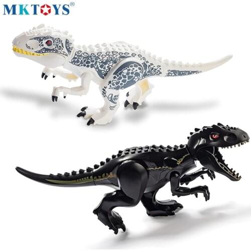 MKTOYS Jurassic World Dinosaur Park Indominus Rex Tyrannosaurus Rex Creator Christmas Toys Gift Dinosaure Jouet Building Blocks