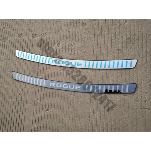 Stainless steel rear styling Rear Bumper Protector Sill Trunk Rear guard Tread Plate Car styling For Nissan Rogue t32 2014-2021