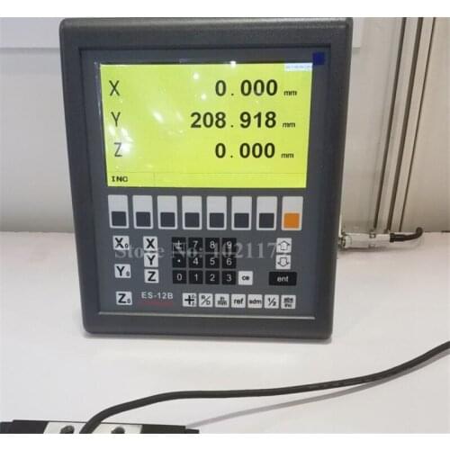 New Easson ES-12B 3 axis digital readout mill lathe 3 axis DRO system and 3 pieces GS10 digital linear scale for lathe milling