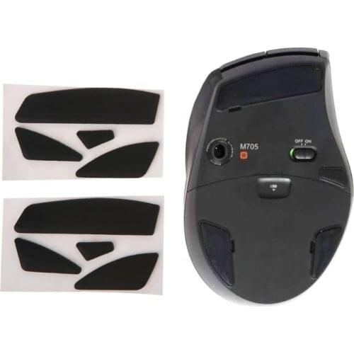2 Sets 0.6mm Thickness Replacement Mouse Feet Mouse Skates for logitech M705