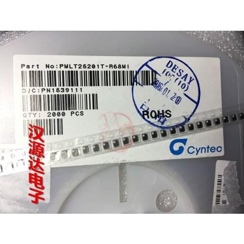 Original new 100% PMLT25201T-R68MI 0.68UH 2.2A 2.5X2X1MM SMD winding inductor