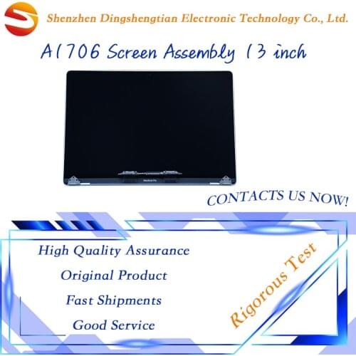 Macbook Pro Retina 13 inch A1706 LCD Screen Assembly 2016 2017 dispaly Space Gray And Sliver