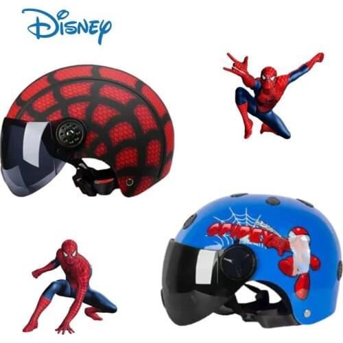 Disney Spider-Man Child Safety Helmet Girl Boy Four Seasons Universal Full Helmet Cute Baby Safety Helmet Motorcycle Accessories