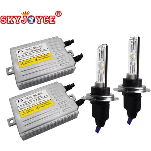 SKYJOYCE One Set H7 HID kit 55W F5 Fast Bright HID kit H1 H3 H7 H11 9005 9006 881 HID LIGHT kit 4300k 6000k 8000k HID headlight