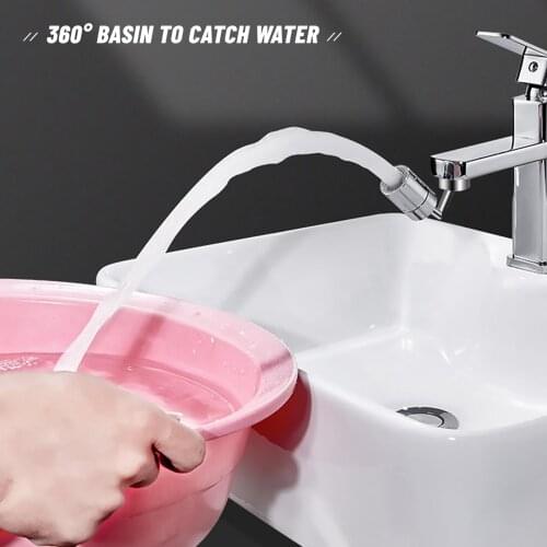 Kitchen Shower Universal Water-saving Splash-proof Head Tap 360-Degree Rotating Water Leak-proof Faucet