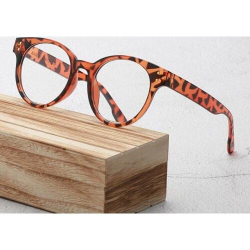 Vintage Rounds Women Transparent Eyeglasses Computer Optical Myopia Clear Plastic Glasses Fashion Spectacles Eyewear Unisex