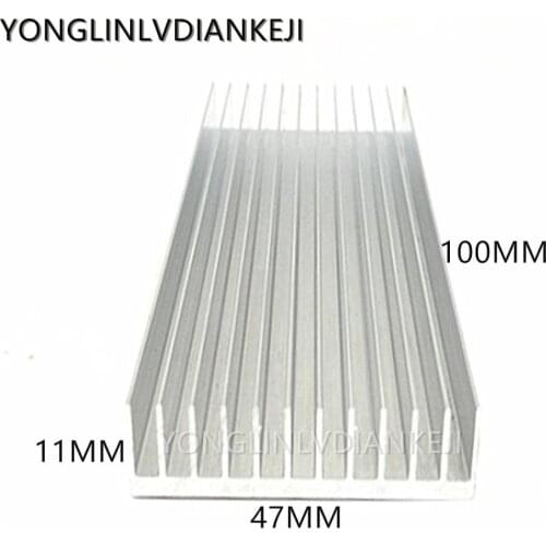 2pcs heat sink/Aluminum heat sink 47x11-100mm /IC heat sink/Long fin/Memory radiator