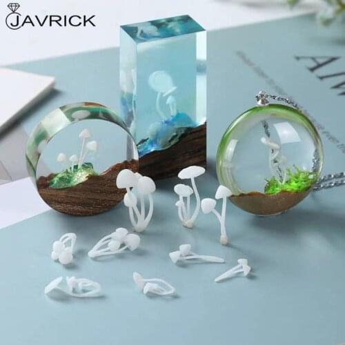 3Pcs Micro Landscape Mini Mushroom Filiings Resin UV Epoxy Jewerly Filling Molds