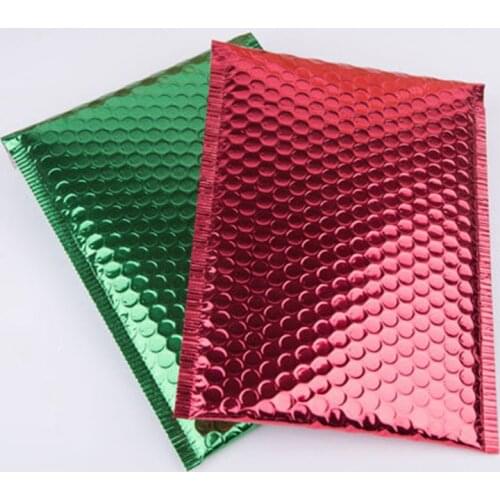 30Pcs Thicken Bubble Mailers Green/Red Shipping Bags With Bubble Self Seal Adhesive Bubble Envelope Business Express Bag 18x23cm
