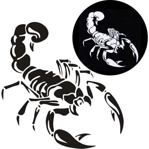 30CM Cute 3D Scorpion Car Stickers Car Styling Vinyl Decal Sticker for Cars Acessories Car Decors