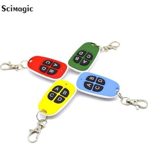 433MHZ Remote Control 4 Channe Garage Gate Door Opener Remote Control Duplicator Clone Cloning Code Car Key 433.92MHz Command
