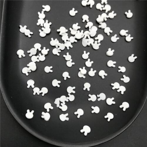 60g Rabbit Polymer Clay Slices Sprinkles for Kids Diy,Craft/Nail Art/Scrapbook Decoration,Filler Polymer Clay Embellishment