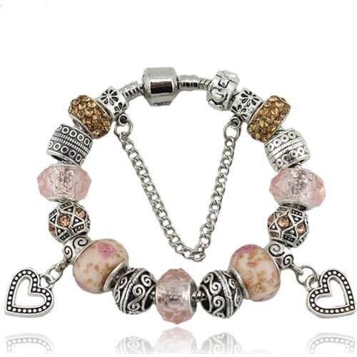 ANNAPAER 2019 De Moda Accessories Charm Bracelets & Bangles Crystal Beads Bohemian Style Luxury Crown Bracelets Mujer B15166