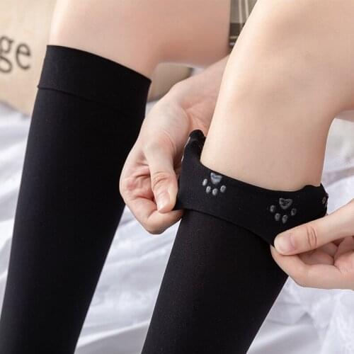 Velvet calf socks silicone non-slip Lolita lolita student Japanese jk uniform socks in tube and knee socks